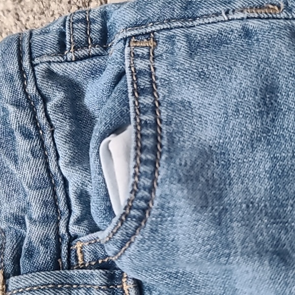 4 for $28 - baby GAP Girls 3T Blue Straight Fit Jeans with Pink Cotton Lining - Picture 4 of 8